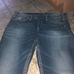 Like new silver jeans